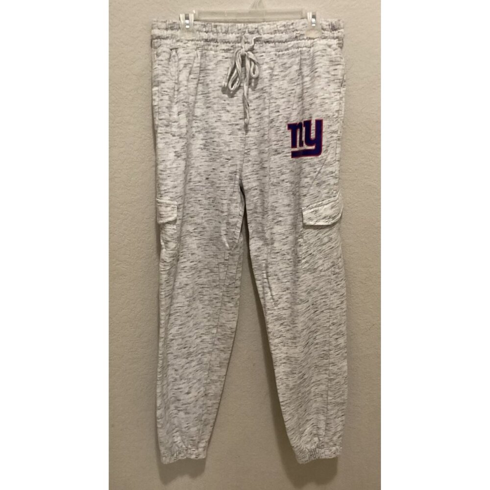 New York Giants Heather Gray Cargo Sweatpants With Logo